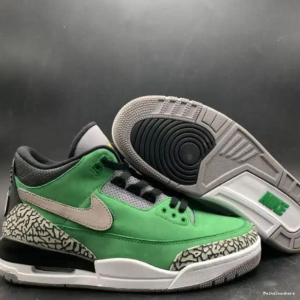 MaikeSneakers PE Tinker Retro Jordan Air shoes AJ3 3 867493 Ducks Oregon 0323